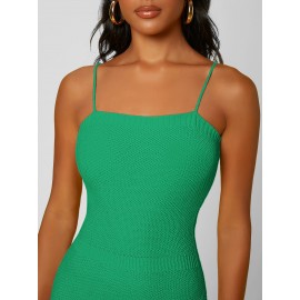 Solid  Bodycon Sweater Dress