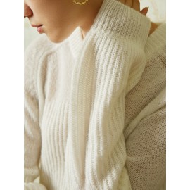 Wool & Mohair Raglan Sleeve Sweater Dress