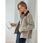 Flap Pocket Drop Shoulder Jacket